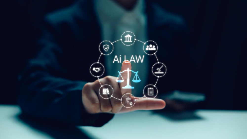 ai-law-and-legal-technology-concept-with-businessperson-using-digital-justice-system-icons-suitable-for-artificial-intelligence-in-law-compliance-smart-contract-and-modern-legal-innovation-photo